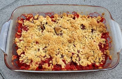 Crumble de rhubarbe
