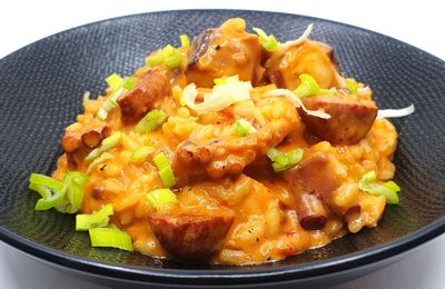 Risotto au poulpe et chorizo
