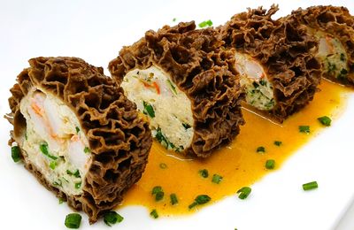 Morilles farcies en makis