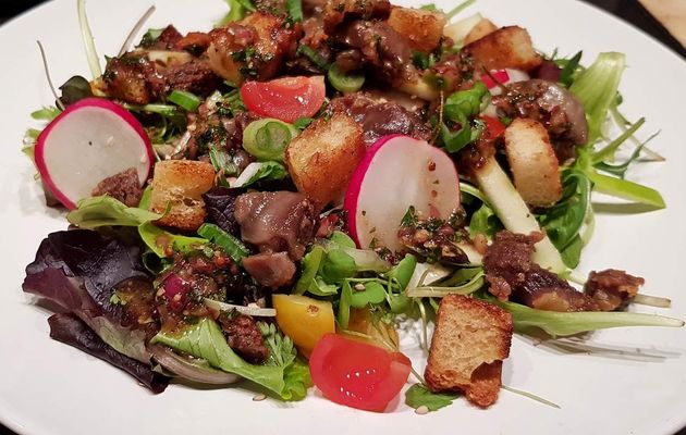 Salade de gésiers confits