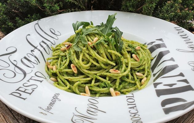 Pâtes au pesto di rucola