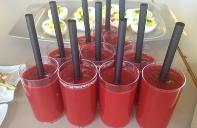 Soupe de betterave froide épicée au gingembre