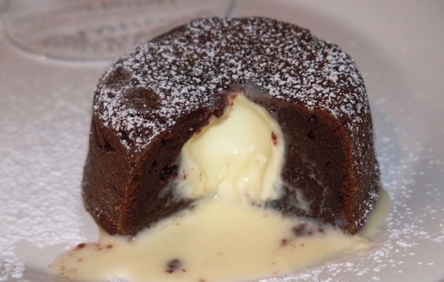 Moelleux au chocolat et coeurs coulants