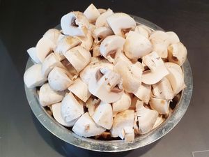 Quiche aux asperges et champignons