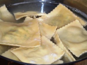Raviolis au beurre de sauge