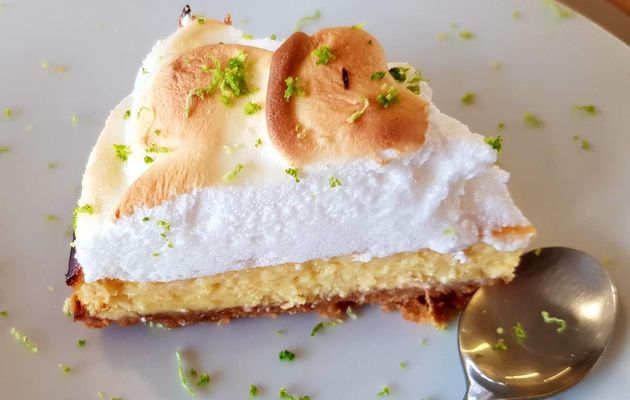 Tarte au citron vert meringuée
