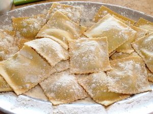 Raviolis au beurre de sauge