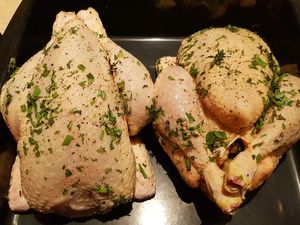 Poulet rôti à l'orange