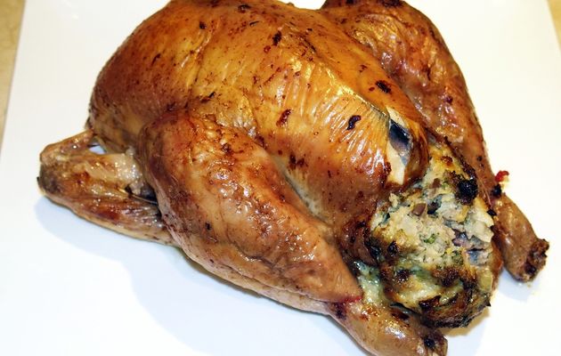 Chapon de Noël farci