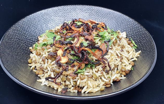 Riz aux lentilles à l'indienne