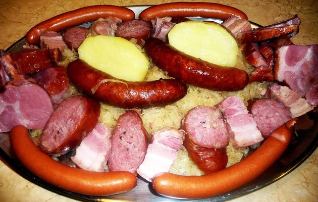 Choucroute alsacienne au Gewurztraminer