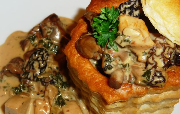 Mes vol-au-vent aux champignons