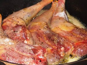 Poulet au vin jaune et morilles