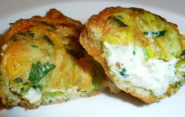 Beignets de fleurs de courgettes