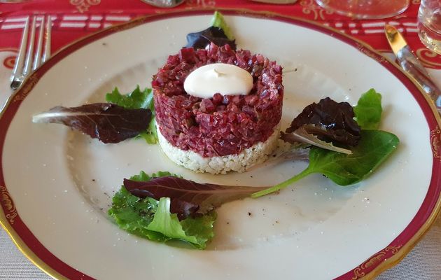 Tartare de betterave et sérac