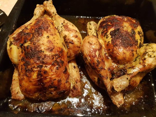 Poulet rôti à l'orange