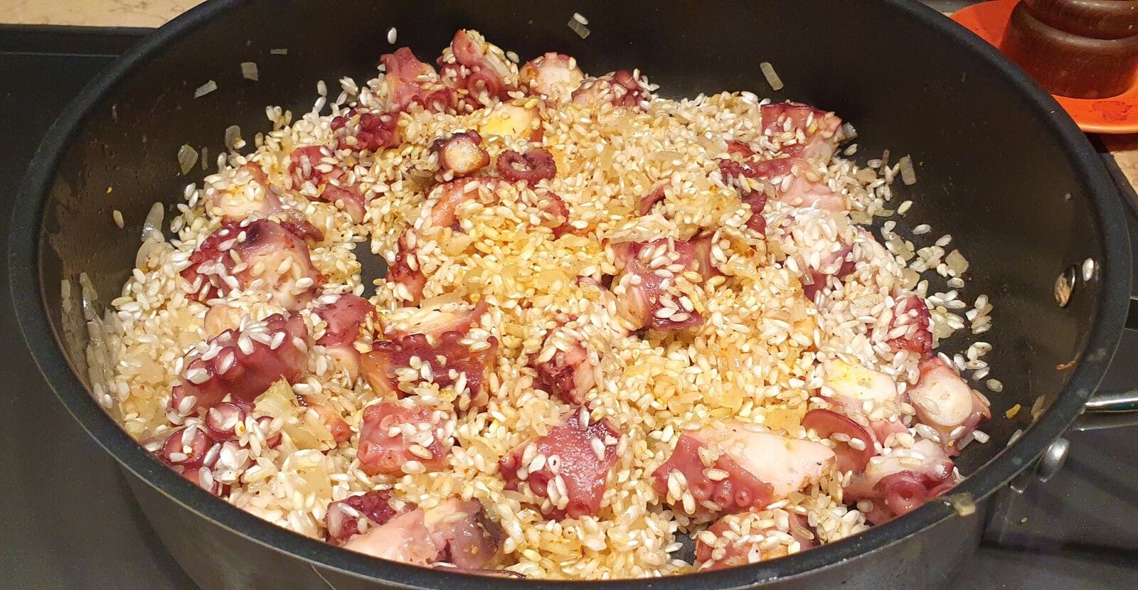 Risotto au poulpe et chorizo