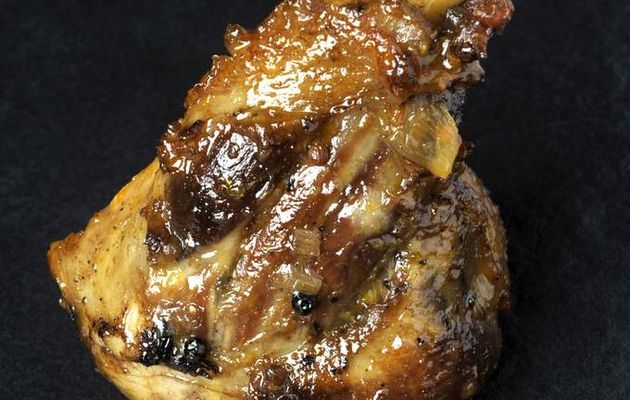 Souris d'agneau caramélisées au four