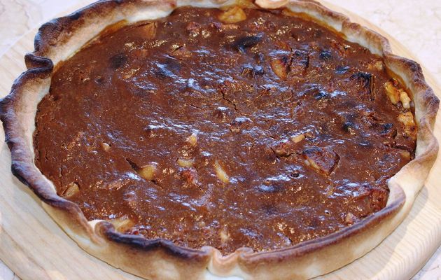 Gâteau au nillon de noix et aux pommes