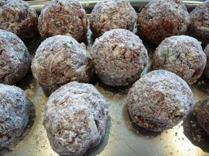 Couscous de boulettes d'agneau et légumes