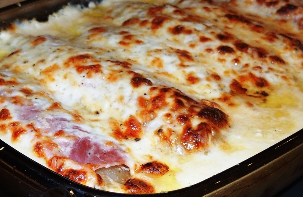 Endives au jambon ou chicons au gratin